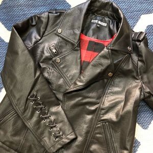Steve Madden black leather jacket